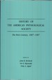 History of the American Physiological Society. the First Century 1887-1987