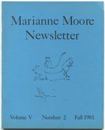 Marianne Moore Newsletter-Volume V, Number 2, Fall 1981