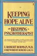 Keeping Hope Alive: on Becoming a Psychotherapist