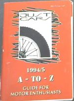 Just Cars 1994/5. a-to Z Guide for Motor Enthusiasts