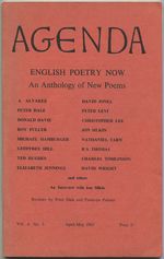 English Poetry Now: an Anthology of New Poems [in] Agenda-Vol. 4, No. 1-April-May 1965