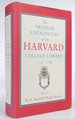 The Printed Catalogues of the Harvard College Library, 1723-1790 (Publications of the Colonial Society of Massachusetts)