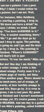 New Paintings: Michael Goldberg [Cover Title: Why I Am Not a Painter]. (Catalog of an Exhibition Held Mar. 8-Apr. 2, 1966. )