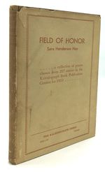 Field of Honor, Poems: Inscribed in 1933