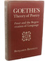 Goethe's Theory of Poetry: Faust and the Regeneration of Language