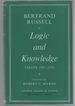Logic and Knowledge: Essays 1901-1950