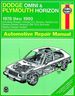 Dodge Omni and Plymouth Horizon Automotive Repair Manual, 1978-1990