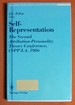 Self-Representation: the Second Attribution-Personality Theory Conference, Cspp-La, 1986 (Recent Research in Psychology)