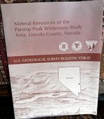 Mineral Resources of the Parsnip Peak Wilderness Study Area, Lincoln County, Nevada
