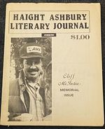 Haight Ashbury Literary Journal, Volume 1, No. 5, Cliff Mcintire Memorial Issue