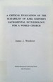 A Critical Evaluation of the Suitability of Karl Rahner's Sacramental Ecclesiology for a World Church