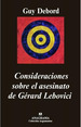 Consideraciones Sobre El Asesinato De Gerard Lebovici-Guy