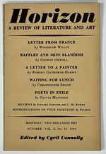 Horizon. a Review of Literature and Art. Vol. X, No. 58. October, 1944
