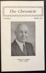The Chronicle, Vol. II, Spring 1991, Journal of the Historical Society of the Central Pennsylvania Conference of the United Methodist Church