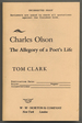 Charles Olson: the Allegory of a Poet's Life