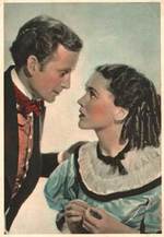 Postcard of Actor Frank Lawton and Actress Maureen O'Sullivan
