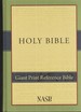 Holy Bible Giant Print Reference Bible Updated New American Standard