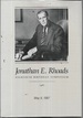 Jonathan E. Rhoads: Eightieth Birthday Symposium, May 9, 1987