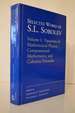 Selected Works of S.L. Sobolev: Volume I: Equations of Mathematical Physics, Computational Mathematics, and Cubature Formulas