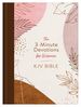 3-Minute Devotions for Women Kjv Bible [Rose & Copper Florets]