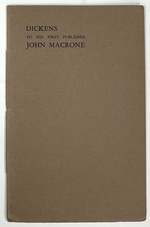 Dickens to His First Publisher John Macrone