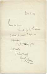 Autograph Note Signed