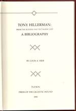 Tony Hillerman: From the Blessing Way to Talking God. a Bibliography