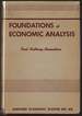 Foundations of Economic Analysis [Harvard Economic Studies, No. 80]