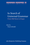 In Search of Universal Grammar: From Old Norse to Zoque
