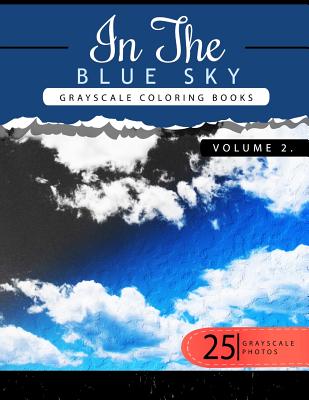 In the Blue Volume 2: Sky Grayscale coloring books for adults Relaxation Art Therapy for Busy People (Adult Coloring Books Series, grayscale fantasy coloring books) - Grayscale Publishing