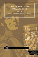 INDIAN ARMY LIST 1919 Volume 3