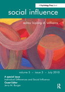 Individual Differences and Social Influence: A Special Issue of Social Influence