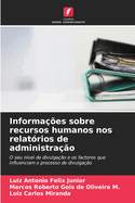 Informa??es sobre recursos humanos nos relat?rios de administra??o