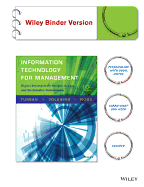 Information Technology for Management: Digital Strategies for Insight, Action, and Sustainable Performance with WileyPLUS Blackboard Card Set