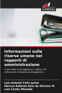 Informazioni sulle risorse umane nei rapporti di amministrazione