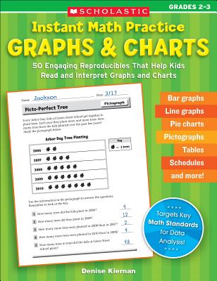 Instant Math Practice: Graphs & Charts (Grades 2-3): 50 Engaging Reproducibles That Help Kids Read and Interpret Graphs and Charts - Kiernan, Denise