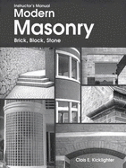 Instructor's Manual Modern Masonry, Brick, Block, Stone
