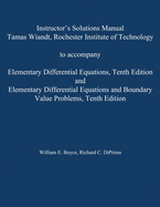 Instructor's Solution Manual to Accompany Elementary Differential Equations and Elementary Differential Equations