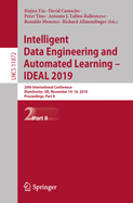 Intelligent Data Engineering and Automated Learning - Ideal 2019: 20th International Conference, Manchester, Uk, November 14-16, 2019, Proceedings, Part II