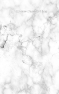 Internet Password Log: White Marble Stunning Design at Glace, Username & Password Keeper, Net Log Book Organizer, Cream Paper, Pocket Size