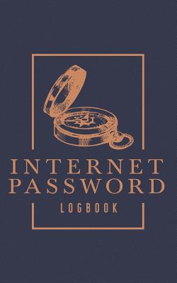Internet Password Logbook: A Password Journal, Log Book & Notebook for Organization 0076 Navy Blue - Honey Badger Coloring