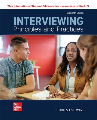 Interviewing: Principles and Practices ISE - Stewart, Charles