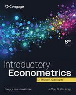 Introductory Econometrics: A Modern Approach, Cengage International Edition