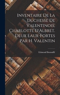 Inventaire de la duchesse de Valentinois, Charlotte D'Albret. Deux eaux-fortes par H. Valentin