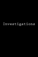 Investigations: Notebook