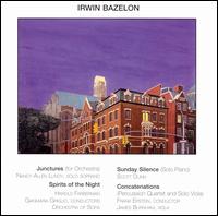 Irwin Bazelon: Junctures; Spirits of the Night; Sunday Silence; Concatenations - Aliseo Rael (percussion); James Burnham (viola); Jeffrey Means (percussion); Scott Dunn (piano);...