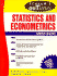 Schaum's Outline of Statistics and Econometrics (Schaum's)