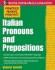 Practice Makes Perfect: Italian Pronouns and Prepositions