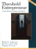 Threshold Entrepreneur: a New Business Venture Simulation: Solo Version Book and Disk