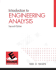 Introduction to Engineering Analysis (the Prentice Hall Engineering Source)
